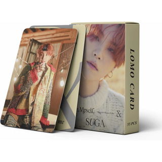 55 Photocards Bts - Edición Me, Myself & Suga 55 Photocards Bts - Edición Me, Myself & Suga