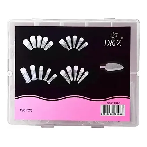 Molde F1 + Adesivo Francesa Reversa 120un 4 Modelos Nail 