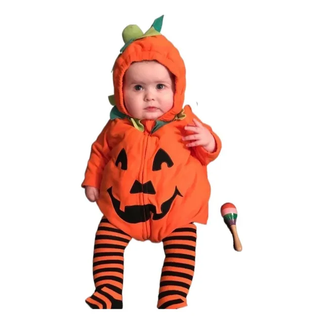 A Disfraz Body Con Capucha En Forma De Calabaza De Halloween