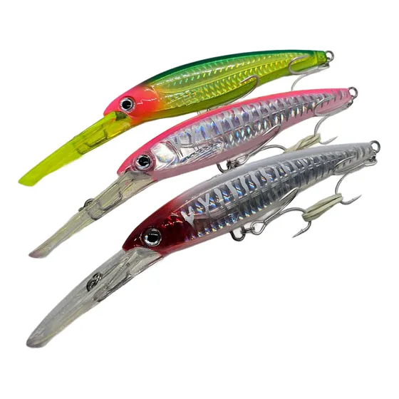 Pack 3 Señuelos Letales Embarcada Trolling 120mm 31g
