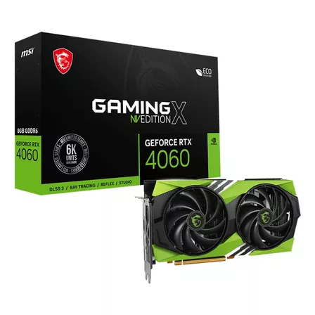 Tarjeta De Video Msi Geforce Rtx 4060 Gaming X Nv Edition 8g