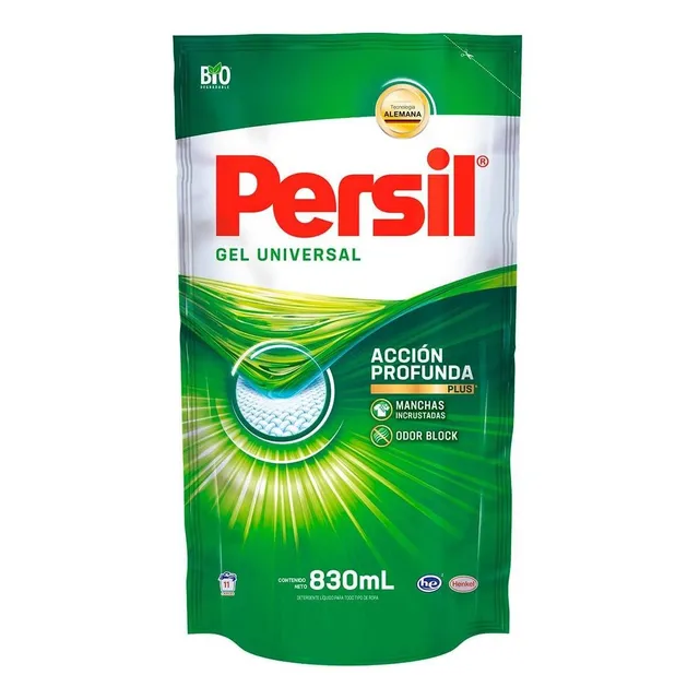 Detergente Líquido Persil Universal Acción Profunda Plus Repuesto 830ml