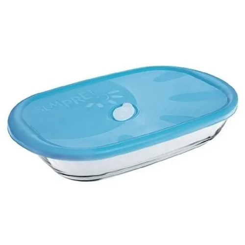 Bandeja para asar Marinex 20070, vidrio refractario, tapa, 1,8 L