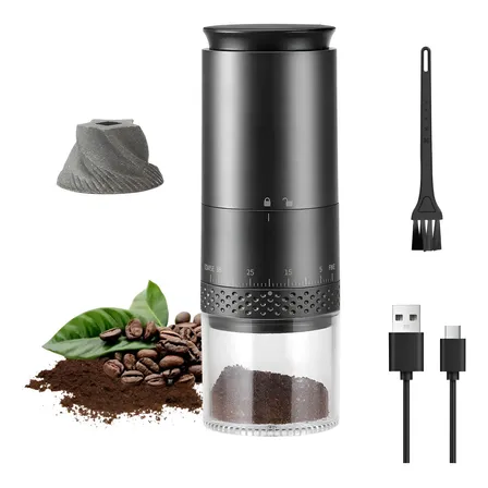 Molinillos De Granos Eléctrico Granos De Café Inalámbricos Negro