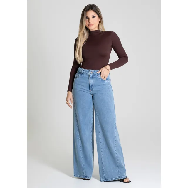 Calca Jeans Sawary Wide Leg_280185