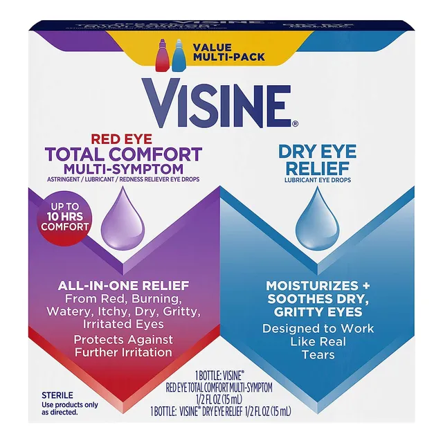 Suplemento Eye Relief Lubricante Gotas Para Los Ojo 2 Pack