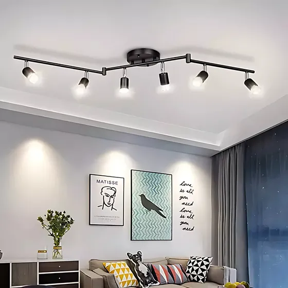 Lamparas Decorativas Iluminación De Riel Led De 6 Luces