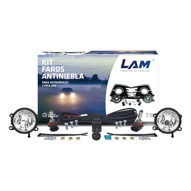 Kit Faro Citroën C4 2007 Al 2015 Antiniebla Aro Cromado