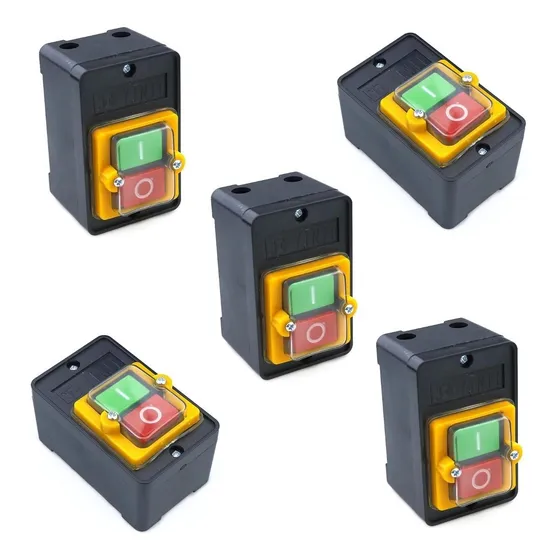 5pzas Botonera Kao-10kh Control Motor Ip65 Agua Arduino Plc