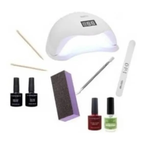 Kit Esmalte Semipermanente Lámpara Base Top Ofertas Chacao
