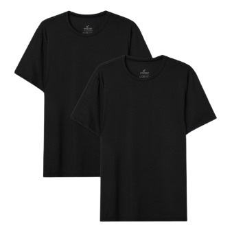 Kit 2 Tech T-shirts Pretas Gola U Masculino Insider Kit 2 Tech T-shirts Pretas Gola U Masculino Insider