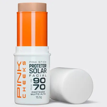 Protetor Solar E Base Pink Stick Fps 90 Cor 21 km Pink Cheeks