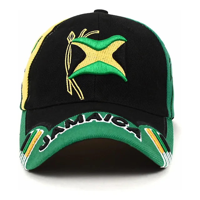 Sombrero Jamaiquino, Negro, Verde Y Amarillo, Talla Única