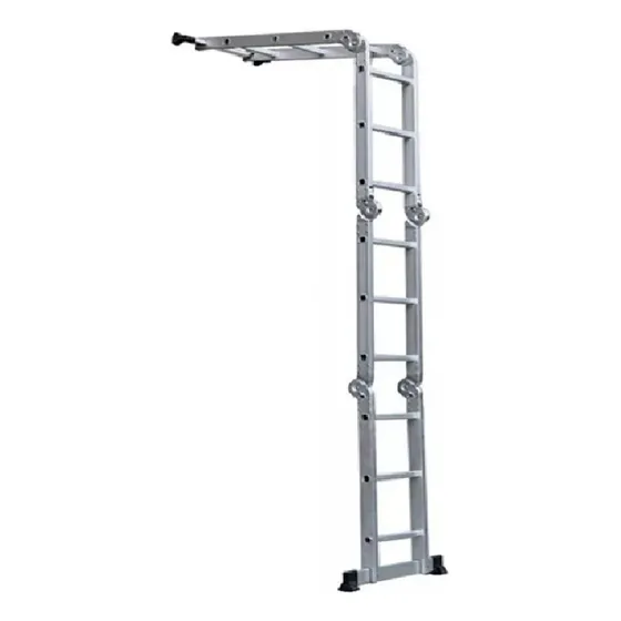 Escalera Andamio Aluminio Multifunción 3.7m 12 Escalones Fp