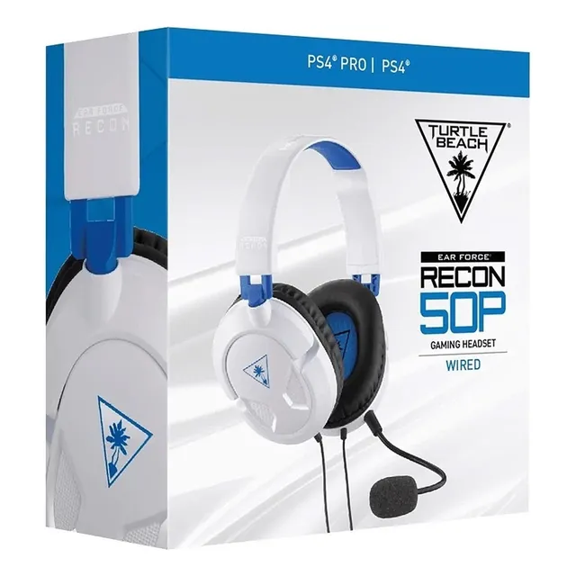 Auricular Turtle Beach Headset Ear Force Recon 50p Blanco 