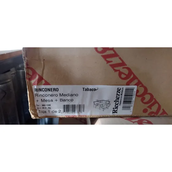 Mesa Esquinero Richezze Rinconero Mesa Con Banco Wengue