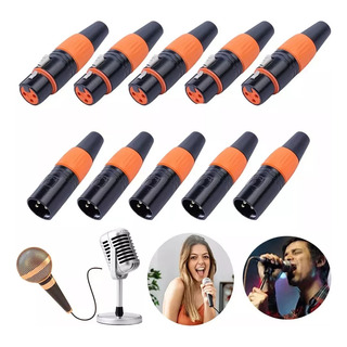 Conectores Xlr Canon Electrónica Audio Macho Y Hembra 10pzs Conectores Xlr Canon Electrónica Audio Macho Y Hembra 10pzs