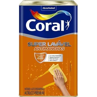 Tinta AcrĂlica Premium Super LavĂĄvel Coral 16l - Cor Claras Tinta AcrĂlica Premium Super LavĂĄvel Coral 16l - Cor Claras
