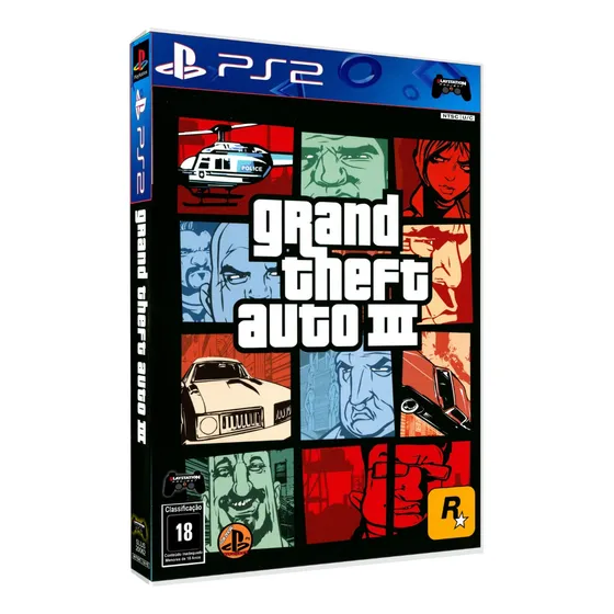 Grand Theft Auto Iii (3) P/ Ps2 Slim Bloqueado Leia Desc.