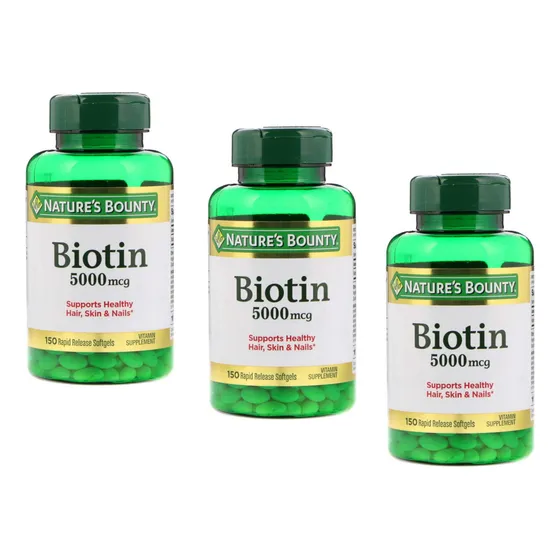 Suplemento De Biotina Nature's Bounty, 5000 Mcg, 450 Cápsula