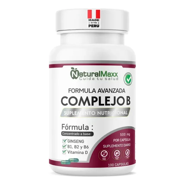 Complejo B 500mg Naturalmax Formula Avanzada 100 Capsulas