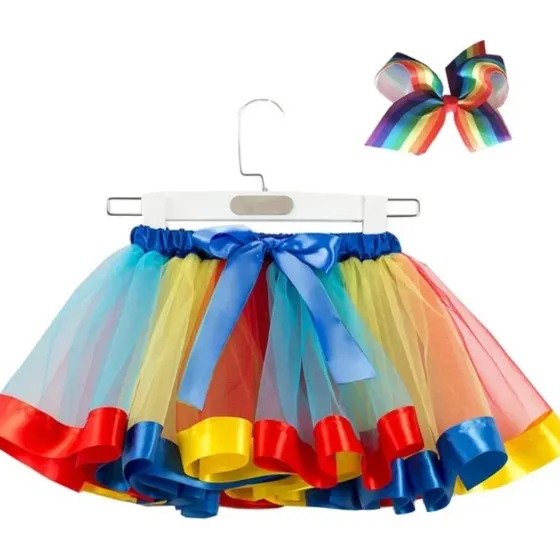 Falda Tutu Shein Para Niñas De 4 A 10 Años, Varios Colores