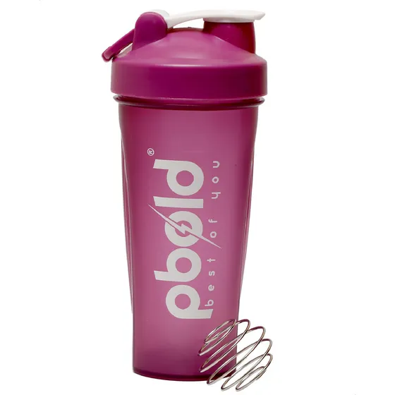 Shaker Termo Botella Vaso Mezclador Blender Bottle Protein Creatina Amino Suplementos Proteinas Porta Gimnasio Gym Fitness Pbold Morado
