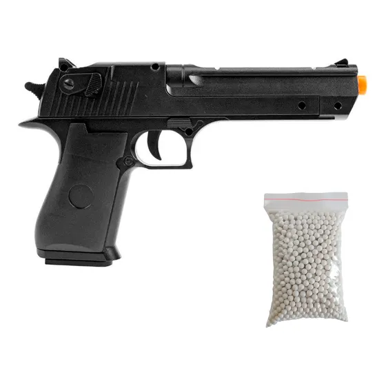 Pistola De Airsoft Desert Eagle Barata Spring 6mm 12 Tiros