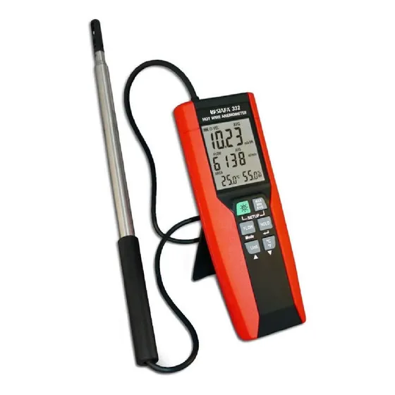 Anemómetro De Hilo Caliente Siafa 332 C/certif. De Calib.