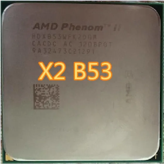 Procesador Amd Phenom Ii X2 B53 Cpu Doble Nucleo 2,8 Ghz 6 W