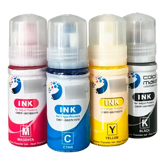 Pack 4 Tinta Sublimar Sublimación Color Make Cmyk 70ml 