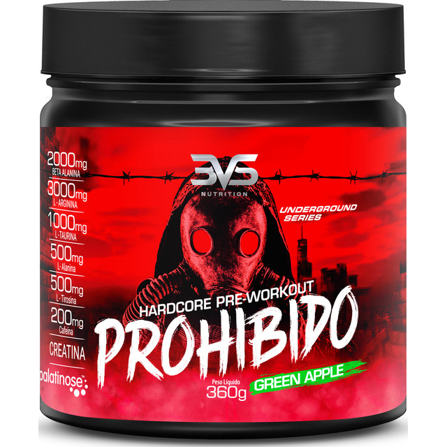 Prohibido Pré Treino 360g - Sabor: Maçã Verde - A Combinação Perfeita De 8 Ingredientes Qu... Prohibido Pré Treino 360g - Sabor: Maçã Verde - A Combinação Perfeita De 8 Ingredientes Qu...