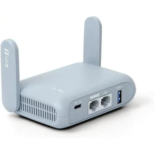 Roteador Wi-fi 6 Portátil Gl.inet Slate Ax | Parcelamento sem juros