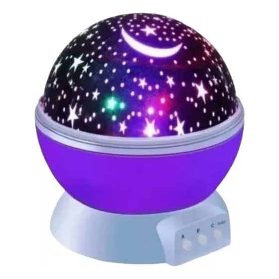 Lámpara Para Niños Proyectora De Estrella Galaxia Giratoria