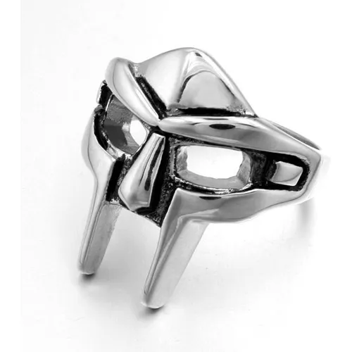 . Vintage Goth Mf Doom Mask Anillo De Articulación Ajustable