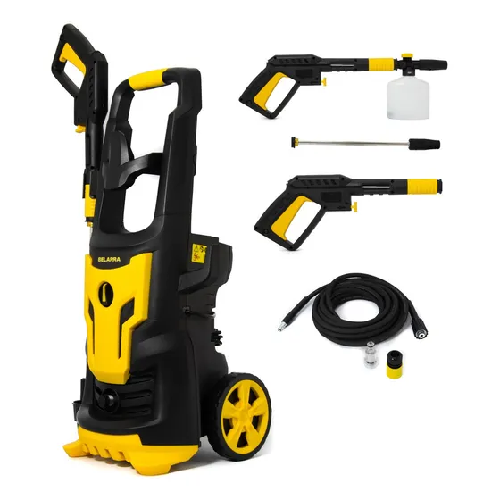 Hidrolavadora eléctrica Belarra H 9150RM amarillo y negro de 2kW con 190bar de presión máxima 220V 50Hz