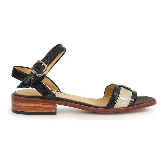 Sandalia Cuero Mujer Vestir Chinela Zapato Hebilla Briganti