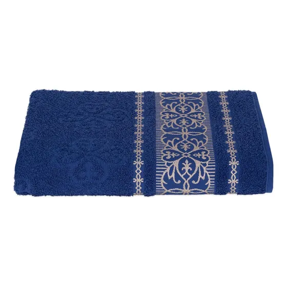 Toalha Banhão Munique 100% Algodão 1,50x0,75m 1 Unid. Cor Azul Lisa