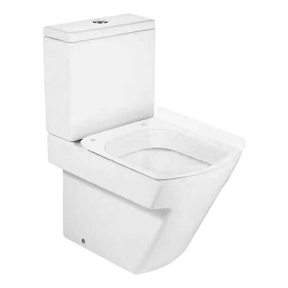 Inodoro Largo Y Depósito Dual 3/6 Litros Roca Hall Blanco