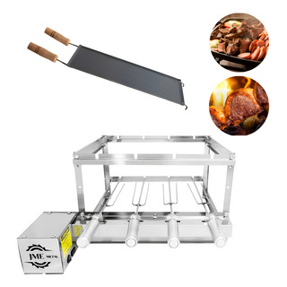 Churrasqueira Grill 100% Inox 4 Espetos + Chapa Bifeteira Churrasqueira Grill 100% Inox 4 Espetos + Chapa Bifeteira