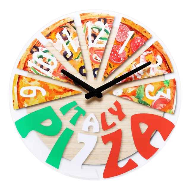 Reloj De Pared Nuovo De 12 Pulgadas Modelo Pizza
