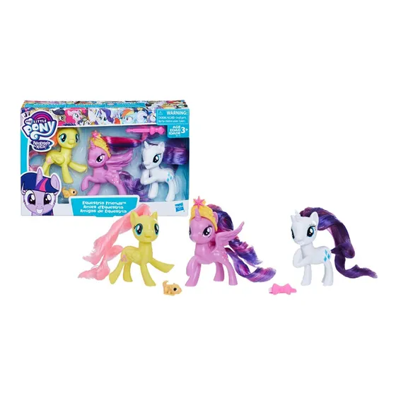 Juguete My Little Pony Paquete 3 Twilight Sparkle Rarity