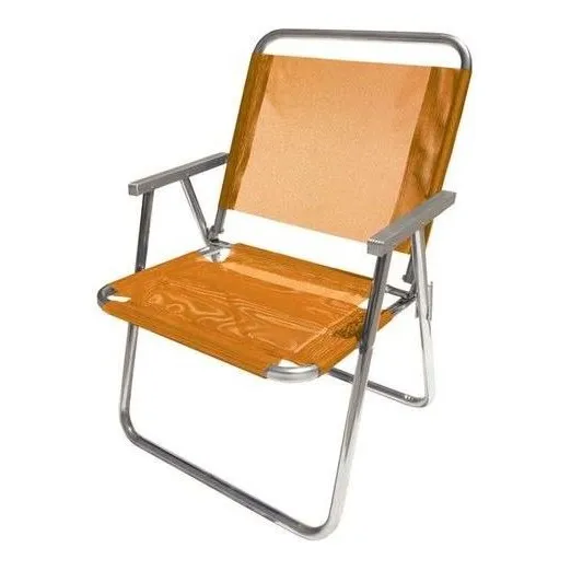Silla de playa de aluminio Xl 130 - Botafogo Color Naranja