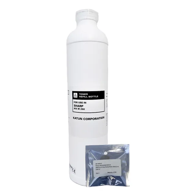 Recarga Toner Y Chip Mxm260 264 Sharp 312nt Katun  