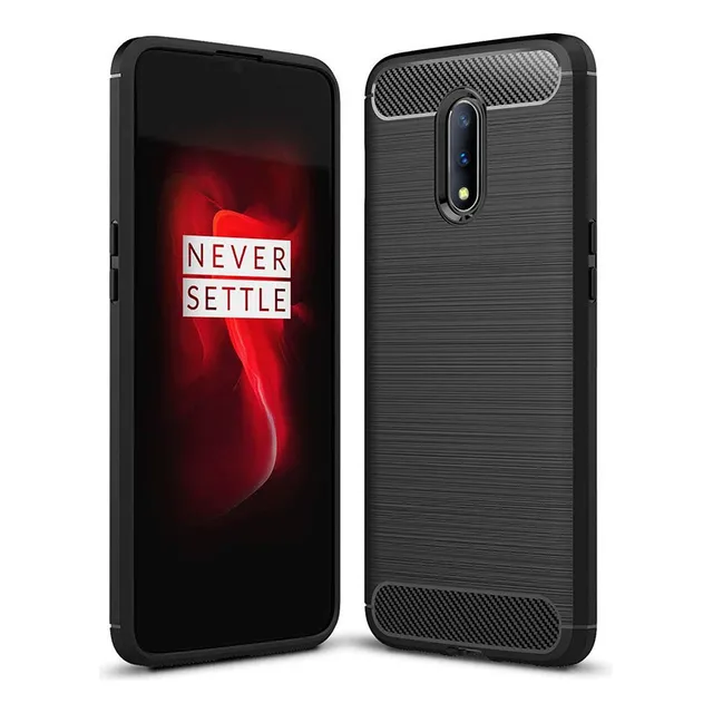 Funda Tpu Antigolpe Protectora Carbono Para Oneplus 7 7 Pro