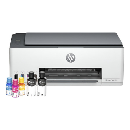 Impresora Multifuncional Hp Smart Tank 580 Tinta Continua Color Wi-fi Smart App Escáner Impresora Multifuncional Hp Smart Tank 580 Tinta Continua Color Wi-fi Smart App Escáner