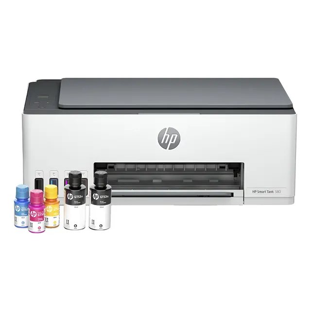Impresora Multifuncional HP Smart Tank 580 Tinta Continua Color Wi-Fi Smart App Escáner