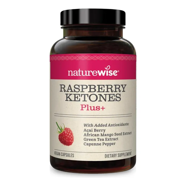 Cetonas De Frambuesa Plus+ Naturewise 120 Cápsulas Veganas