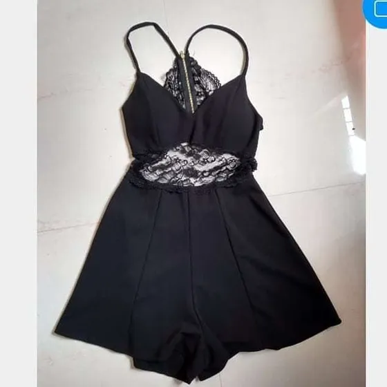 Braga Short Importada Negra Nuevo Bella