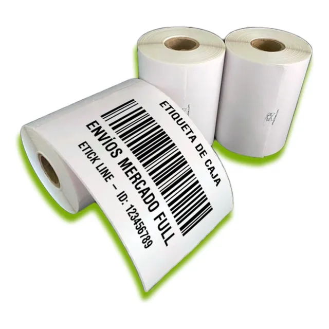 3 Rollos Etiqueta Térmica Directa 4x6 (102x152 Mm) 250pz C/u